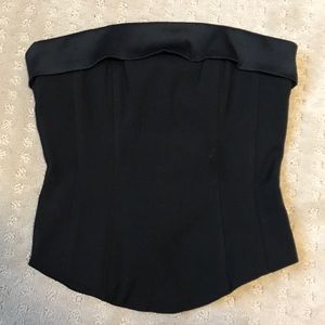 Black bustier top